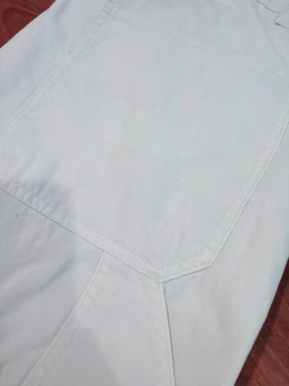 H&M Relaxed Fit White Cargo Pants Men's US 40 - Picture 6 of 8